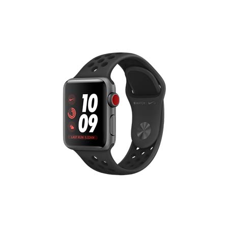 Apple Watch Nike+ Series 3 GPS + Cellular, 38mm Space Grey Aluminium Case with Anthracite/Black Nike