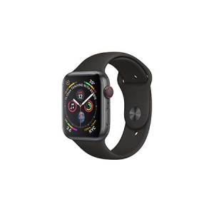 Apple Watch Series 4 GPS + Cellular, 40mm Space Grey Aluminium Case with Black Sport Band