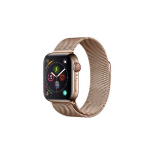 Apple Watch Series 4 GPS + Cellular, 40mm Gold Stainless Steel Case with Gold Milanese Loop