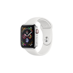Apple Watch Series 4 GPS + Cellular, 44mm Space Black Stainless Steel Case with Black Sport Band