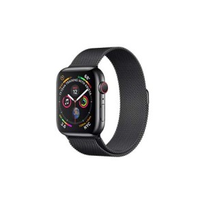 Apple Watch Series 4 GPS + Cellular, 44mm Space Black Stainless Steel Case with Space Black Milanese