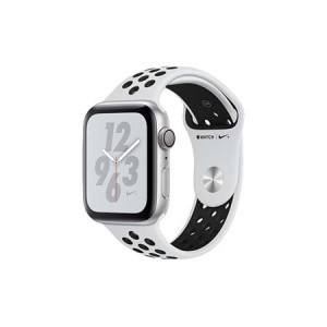 Apple Watch Nike+ Series 4 GPS, 44mm Silver Aluminium Case with Pure Platinum/Black Nike Sport Band