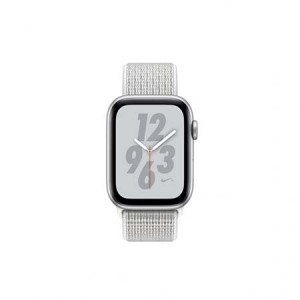 Apple Watch Nike+ Series 4 GPS + Cellular, 40mm Silver Aluminium Case with Summit White Nike Sport L
